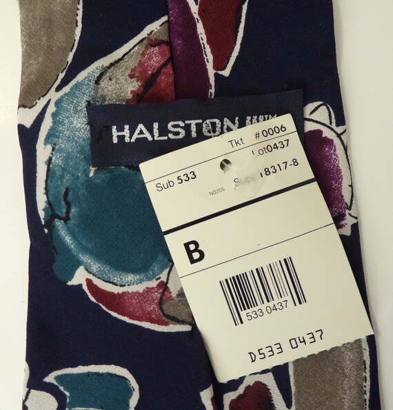 90s Colorful Abstract Mens Tie, New Old Stock, Ha… - image 5