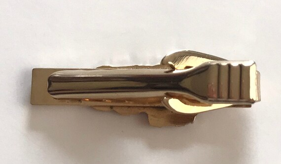 Vintage Gold Cannon Tie Clip, Old Fashioned Barre… - image 3