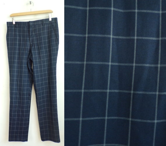 blue tartan pants mens