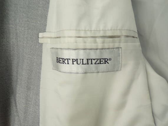 Vintage Mens Gray Blazer, 1980s  Light Gray Size … - image 6