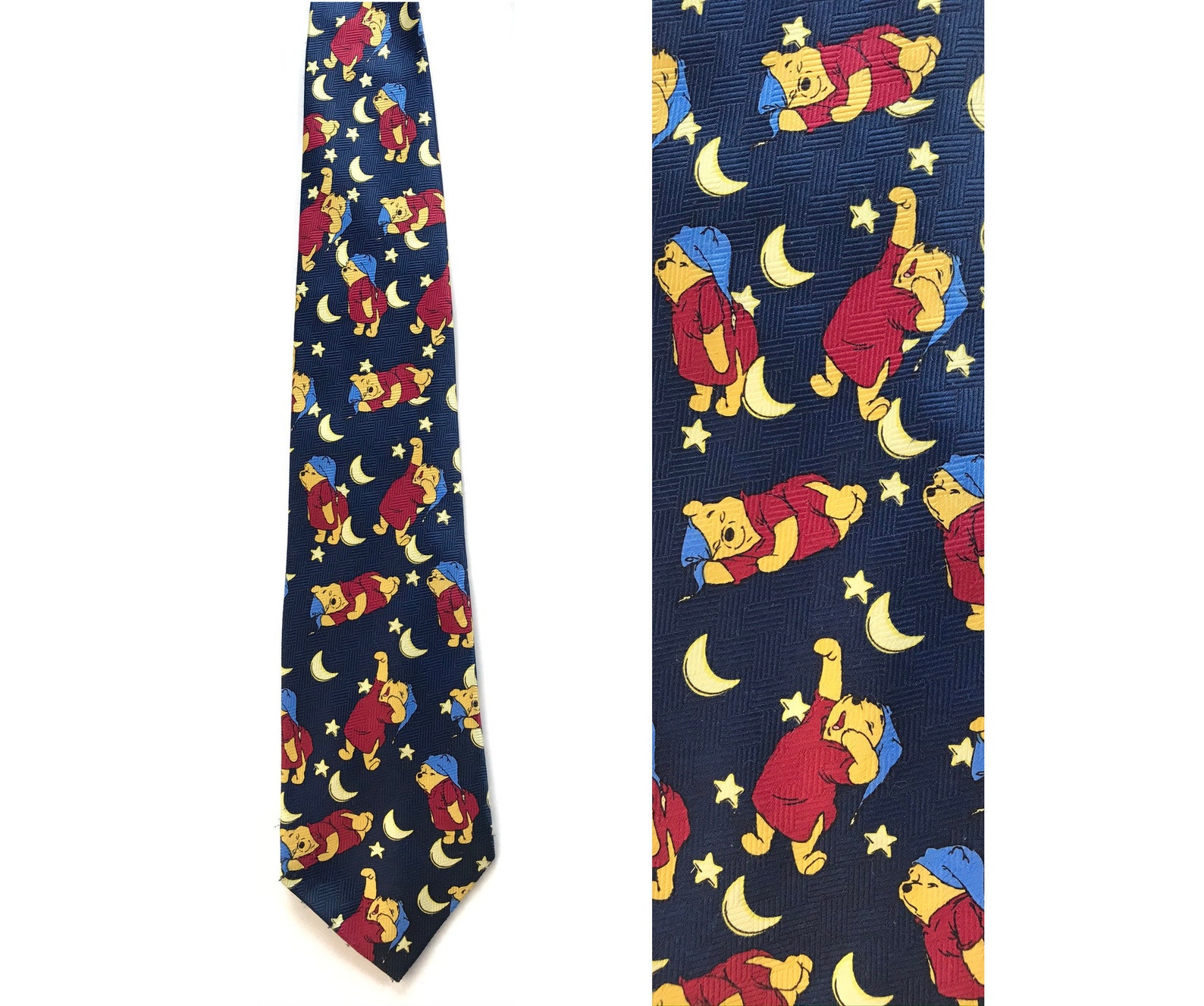 Vintage Sleepy Winnie the Pooh Tie Disney Winnie the Pooh - Etsy UK