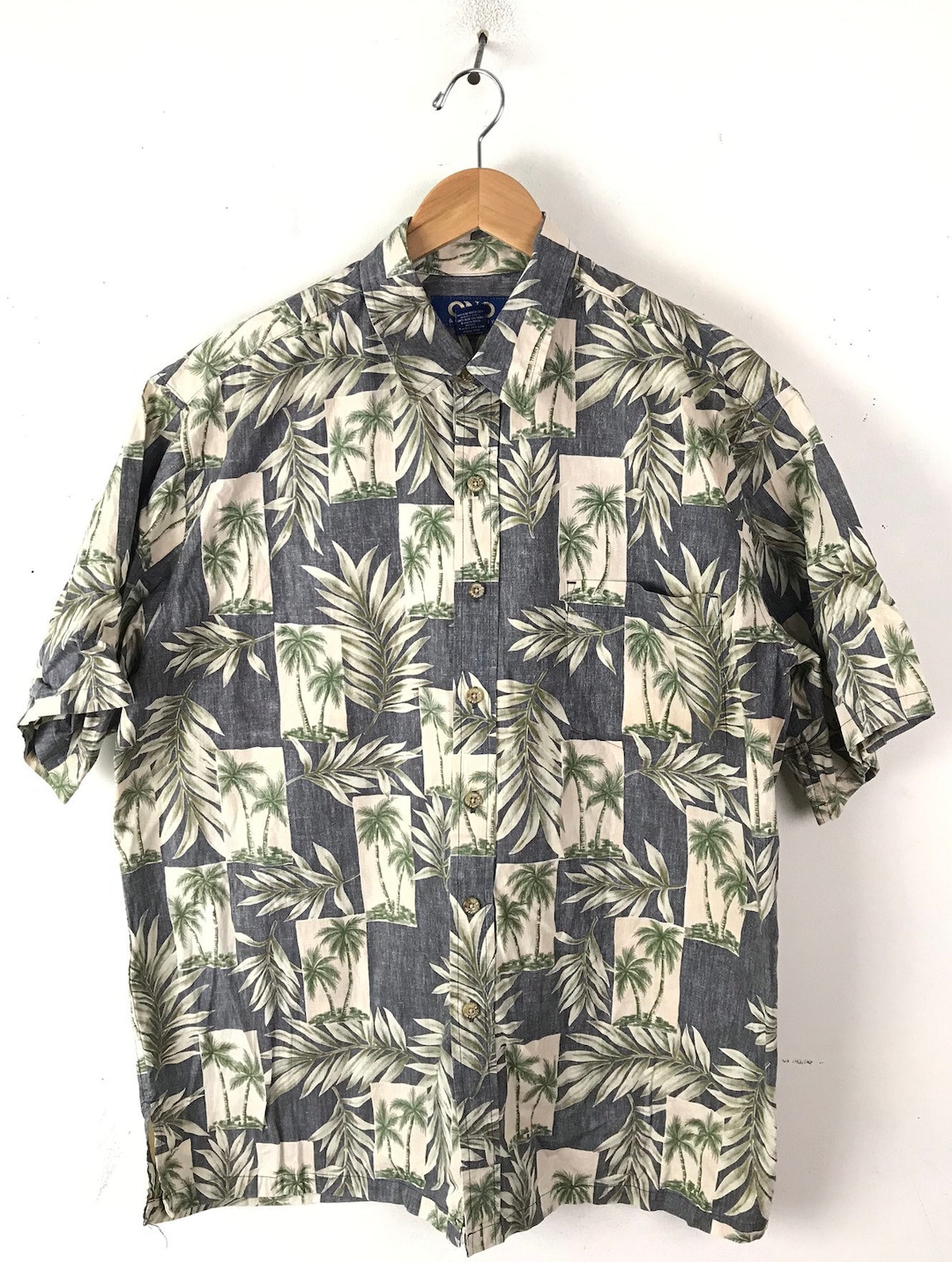 Douglas Black Tartan Vintage Leaves Hawaiian Shirt main image 0