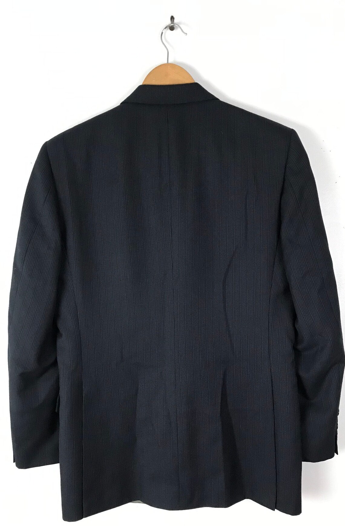 Vintage Pierre Cardin Suit Black Pinstriped Three Piece Suit | Etsy