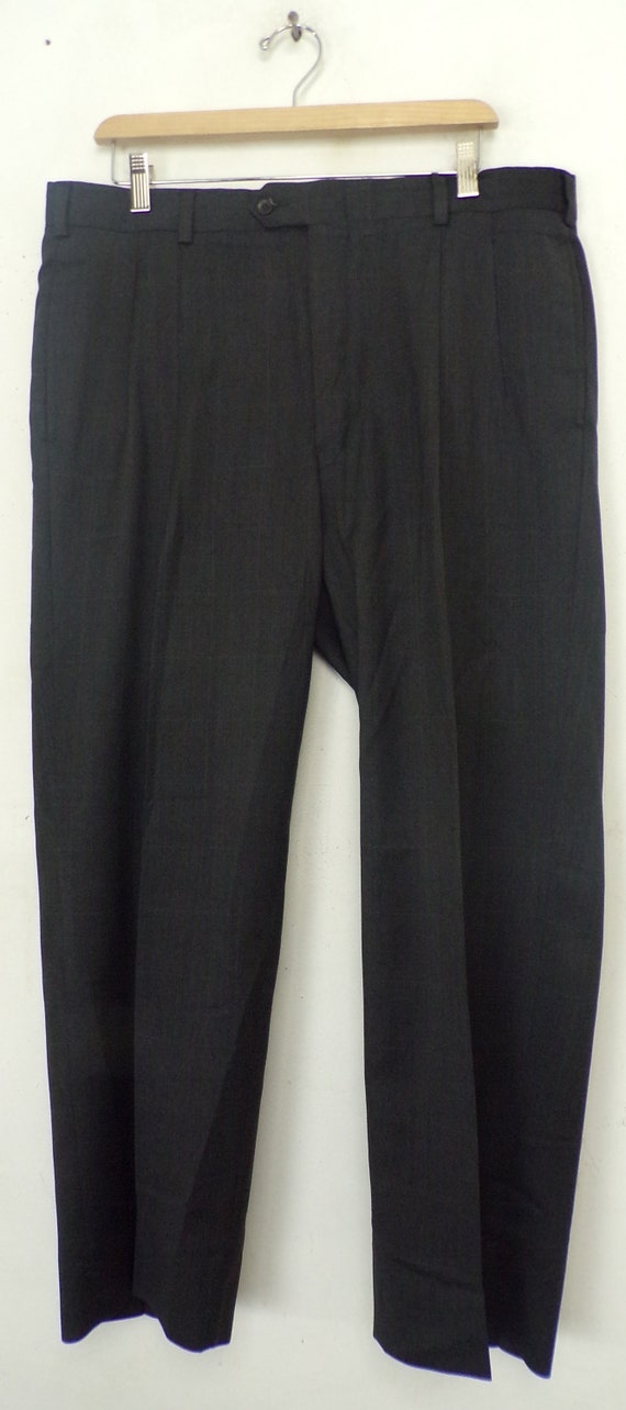 Vintage Mens Pierre Cardin  Suit, Gray Plaid Two … - image 7