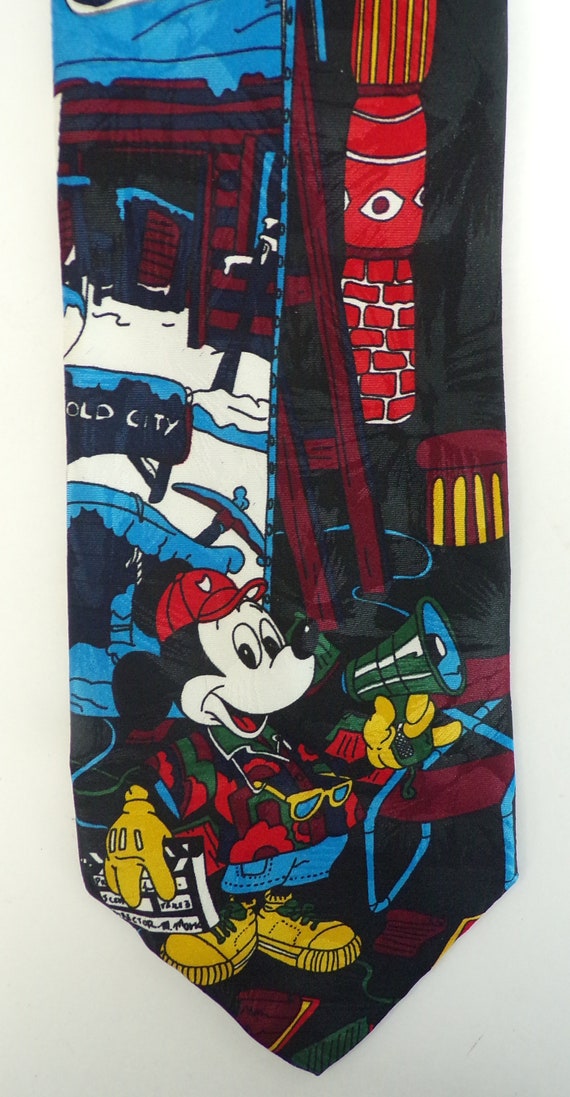 90s Mickey Mouse Film Director Mens Tie, Mickey Mo