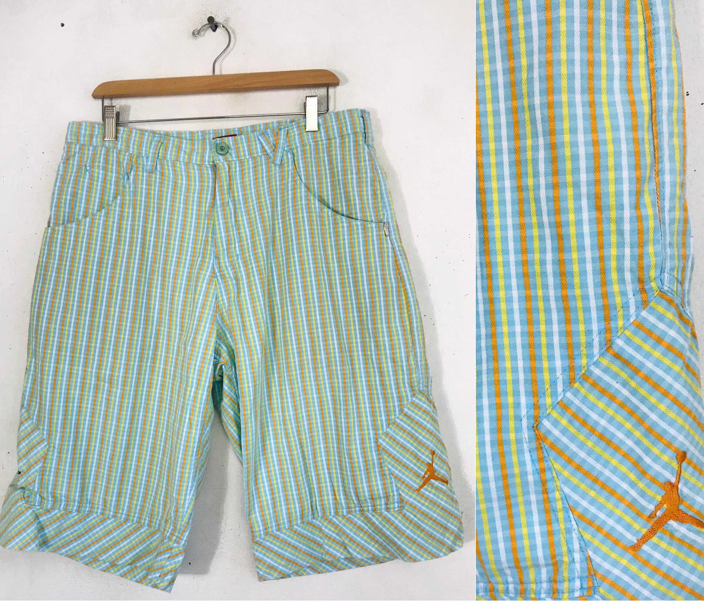 Vintage Mens Jordan Shorts 1990s Blue 