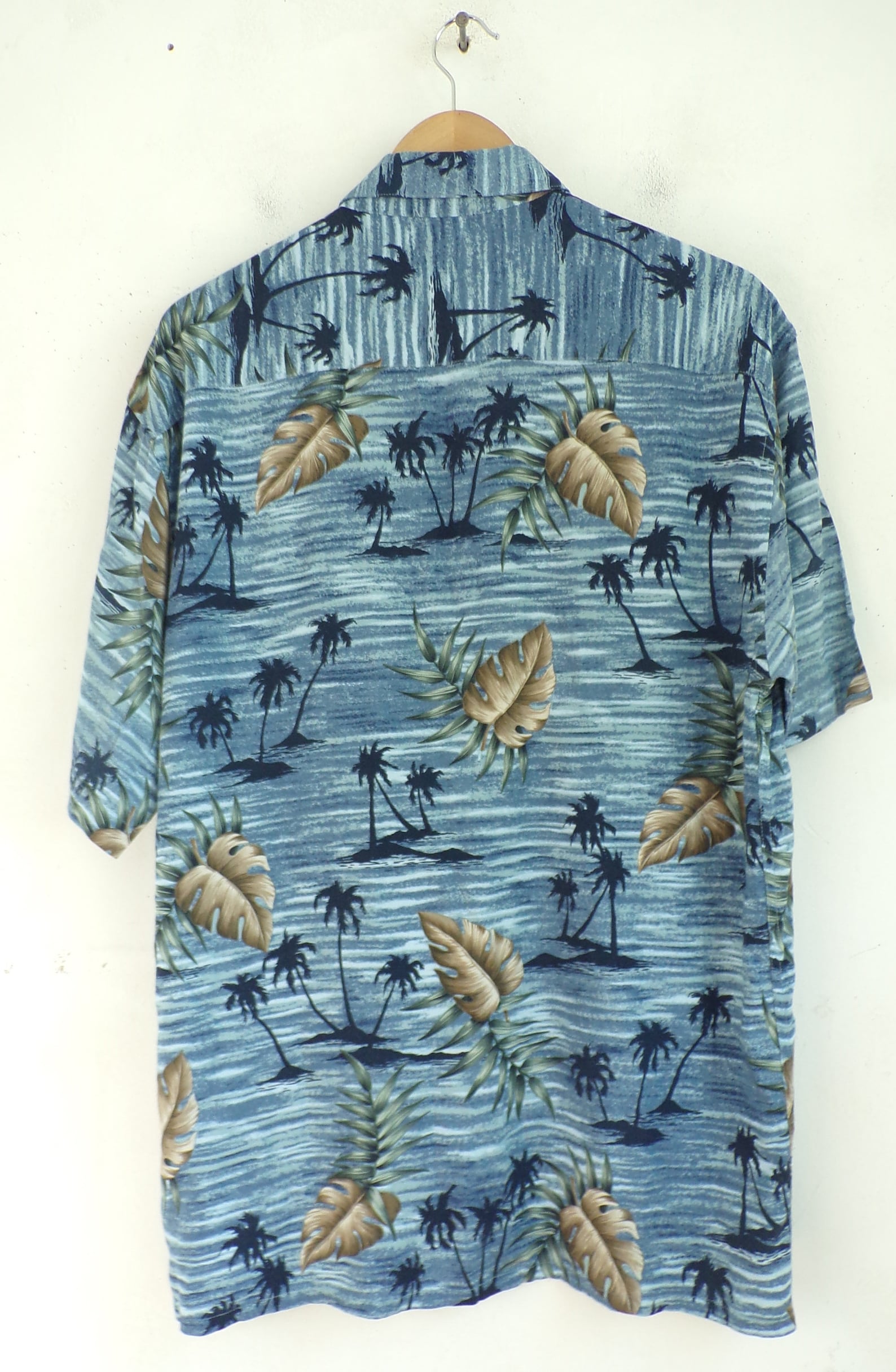 Vintage Palm Tree Shirt 90s Hawaiian Shirt Mens Resort Shirt | Etsy