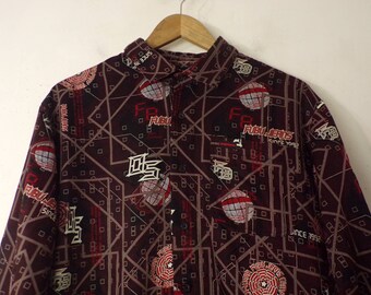Lot De 90 Chemises Homme Vintage Fubu - Taille LT, Blanc, Style Button Down, Très Bon état