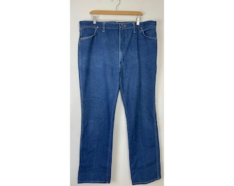 Vintage Wrangler Jeans: 80s Medium Wash Denim, Mens Size 42