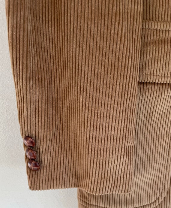 Vintage Light Brown Corduroy Sport Coat Mens Size… - image 5