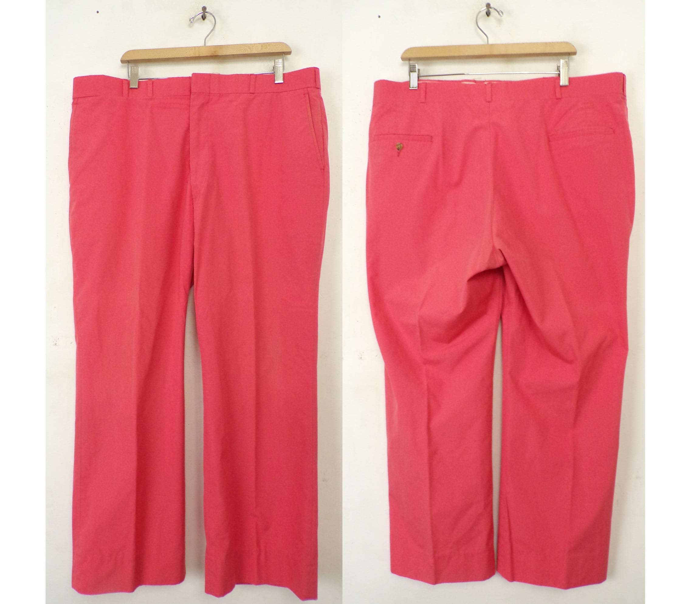 Vintage Mens Coral Pants Pants Mens 