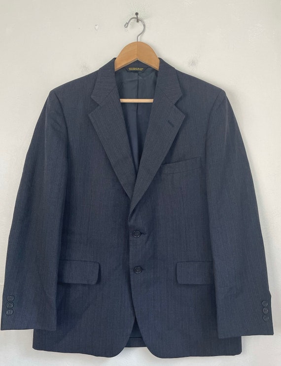 Vintage Mens Pinstripe Sport Coat, Mens Size 40, … - image 2