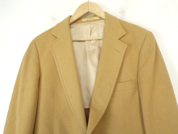 Vintage Mens Wool Sport Coat, 1970s Mens Size 38 … - image 3