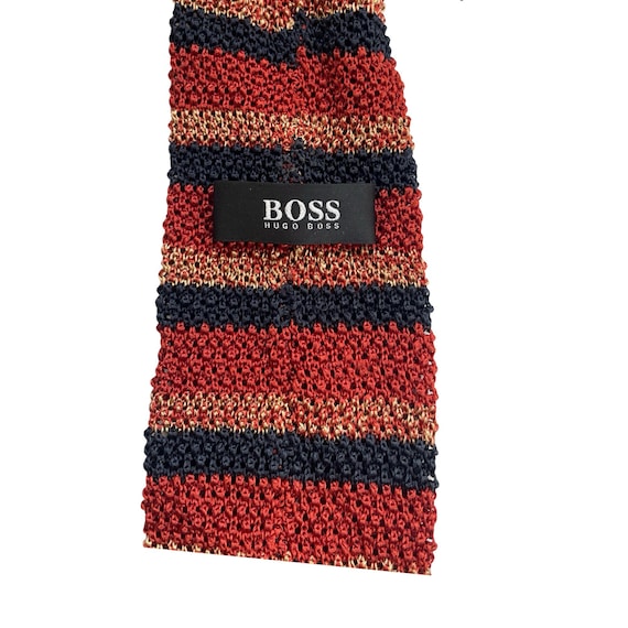 hugo boss knitted tie