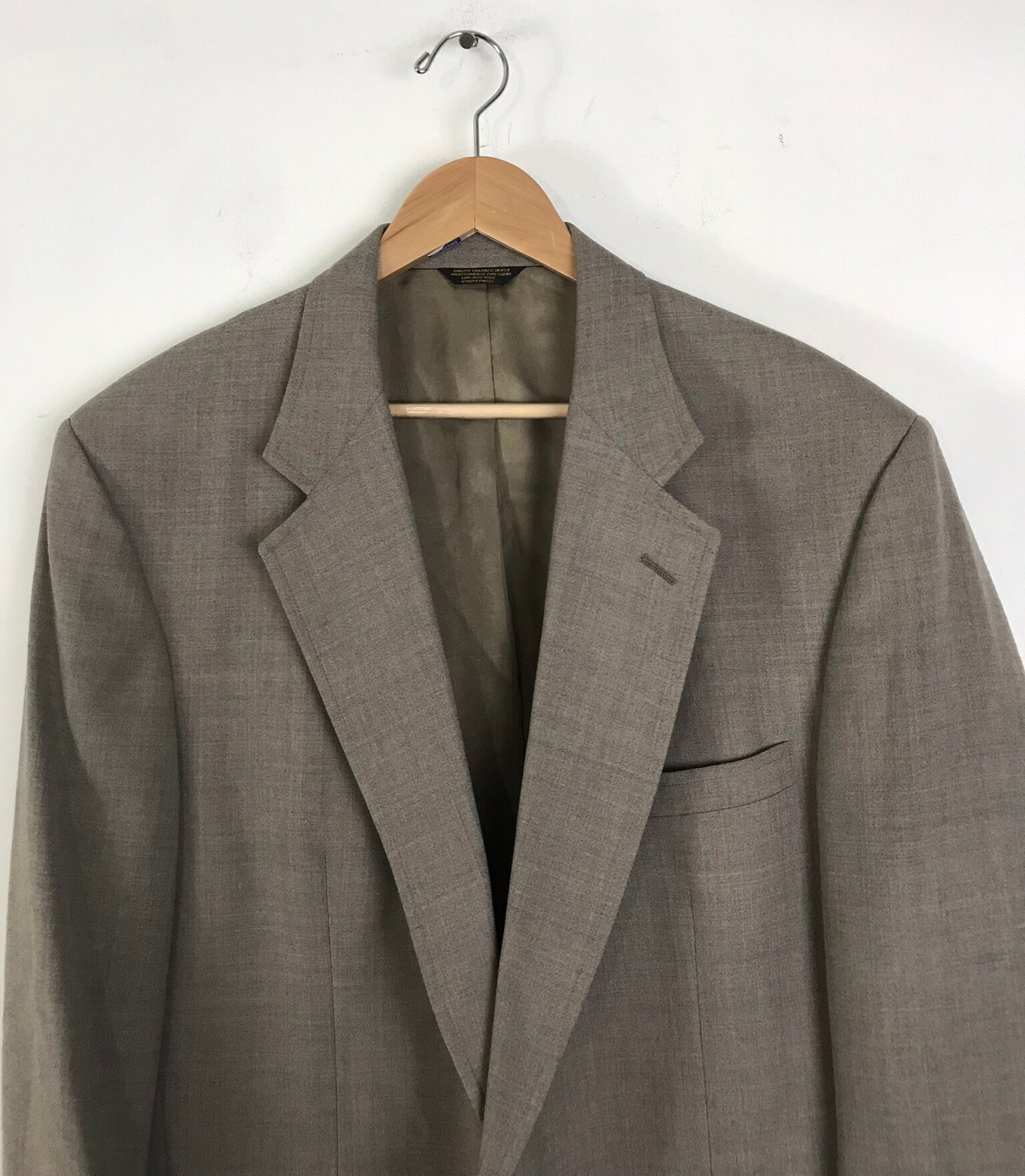 Vintage Mens Tan Sport Coat 1990s Blazer W/ Gold Buttons Size Etsy