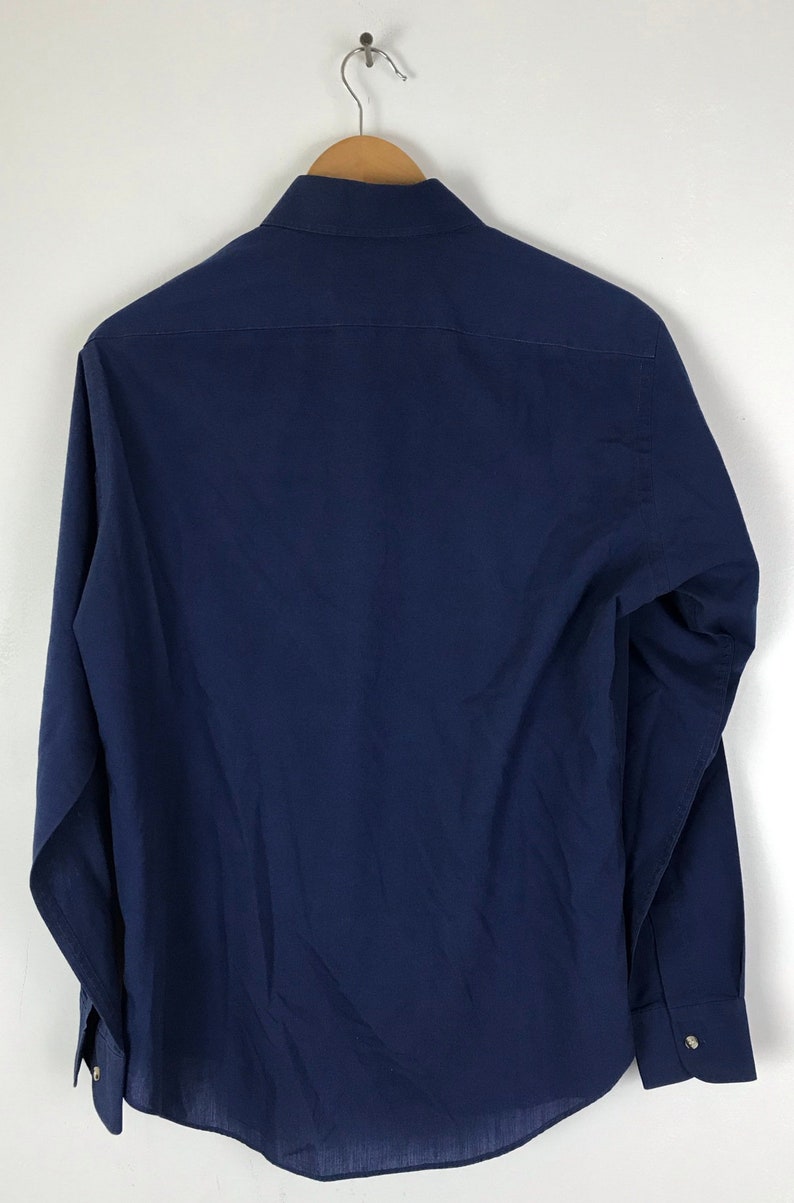 Vintage JC Penney Dark Blue Dress Shirt Mens Medium 15-15.5 - Etsy
