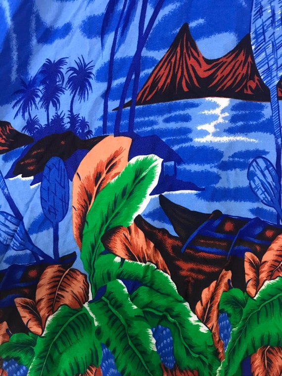 Vintage Mens Hawaiian Shirt, 1990s Tropical Islan… - image 4