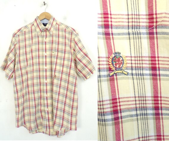 yellow and black tommy hilfiger shirt