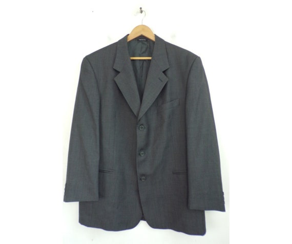 Vintage Mens Gray Blazer,  Mens Sport Coat Size 46