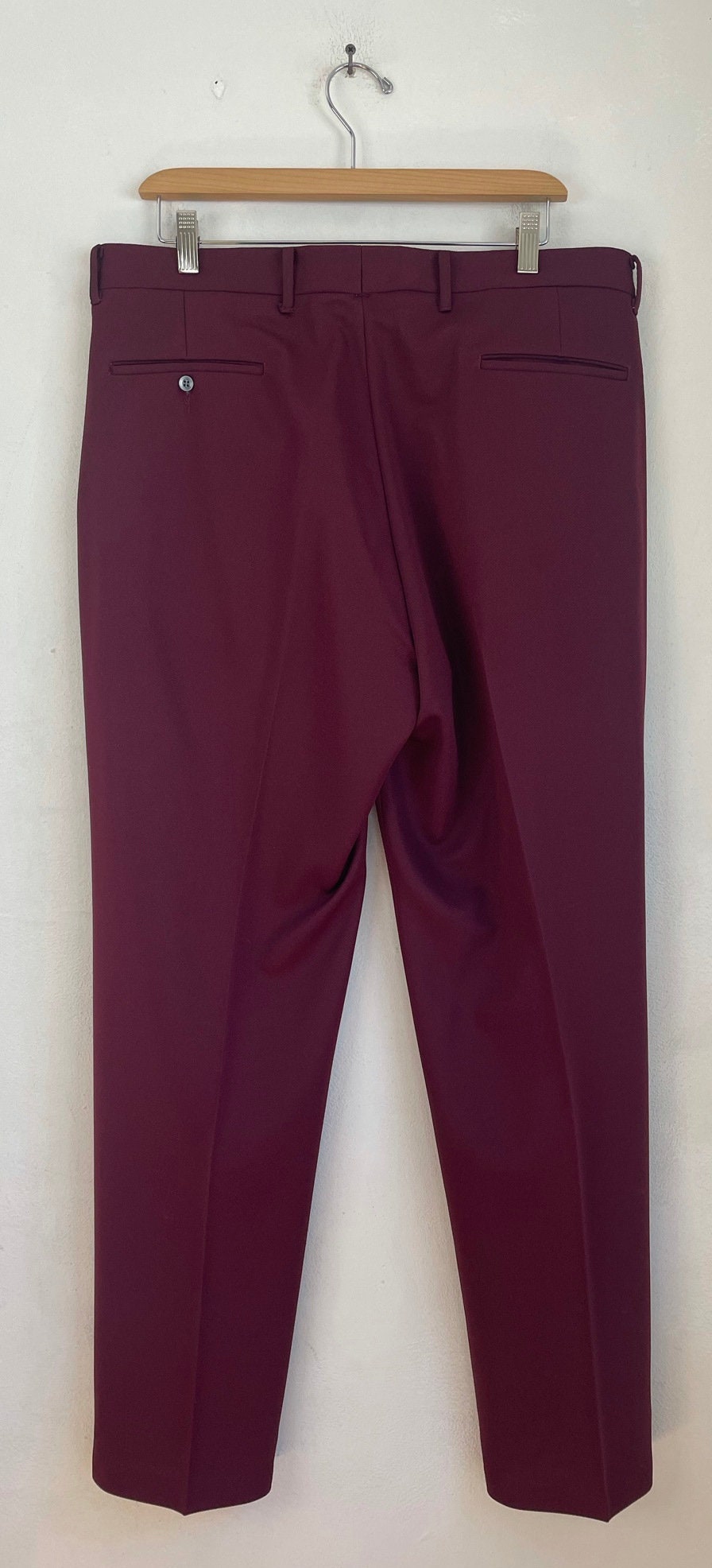 Vintage Dark Red Dress Pants Size 36 Waist 1980s Haband - Etsy