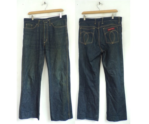 Vintage Sasson Dark Wash Jeans Mens 34 Waist, Dark
