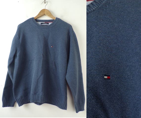 tommy hilfiger blue cardigan