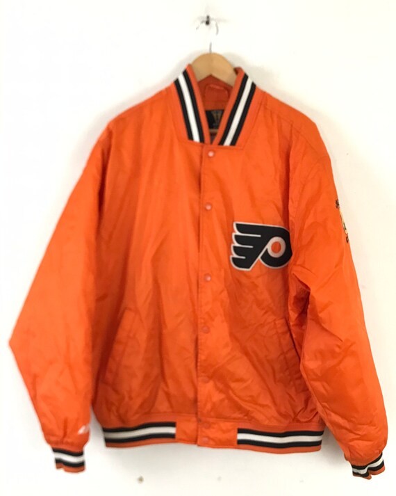 Mens Vintage Philadelphia Flyers Zip Up Jacket Pro Player Mens Large