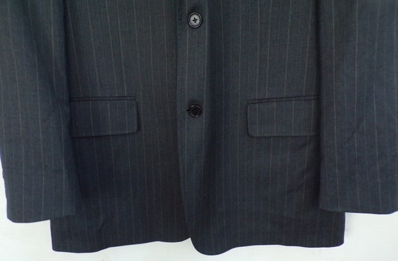 Vintage Mens Tommy Hilfiger Blazer, Gray Pinstrip… - image 5