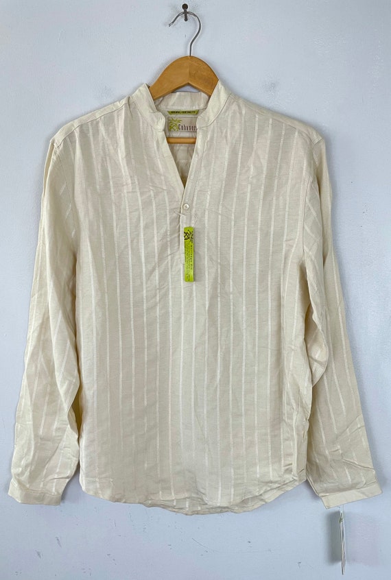 Vintage Beige Striped Shirt Mens Small, 90s New Old Stock Heritage Fit  Shirt, Boho Hipster Beige Long Sleeve Shirt -  Canada