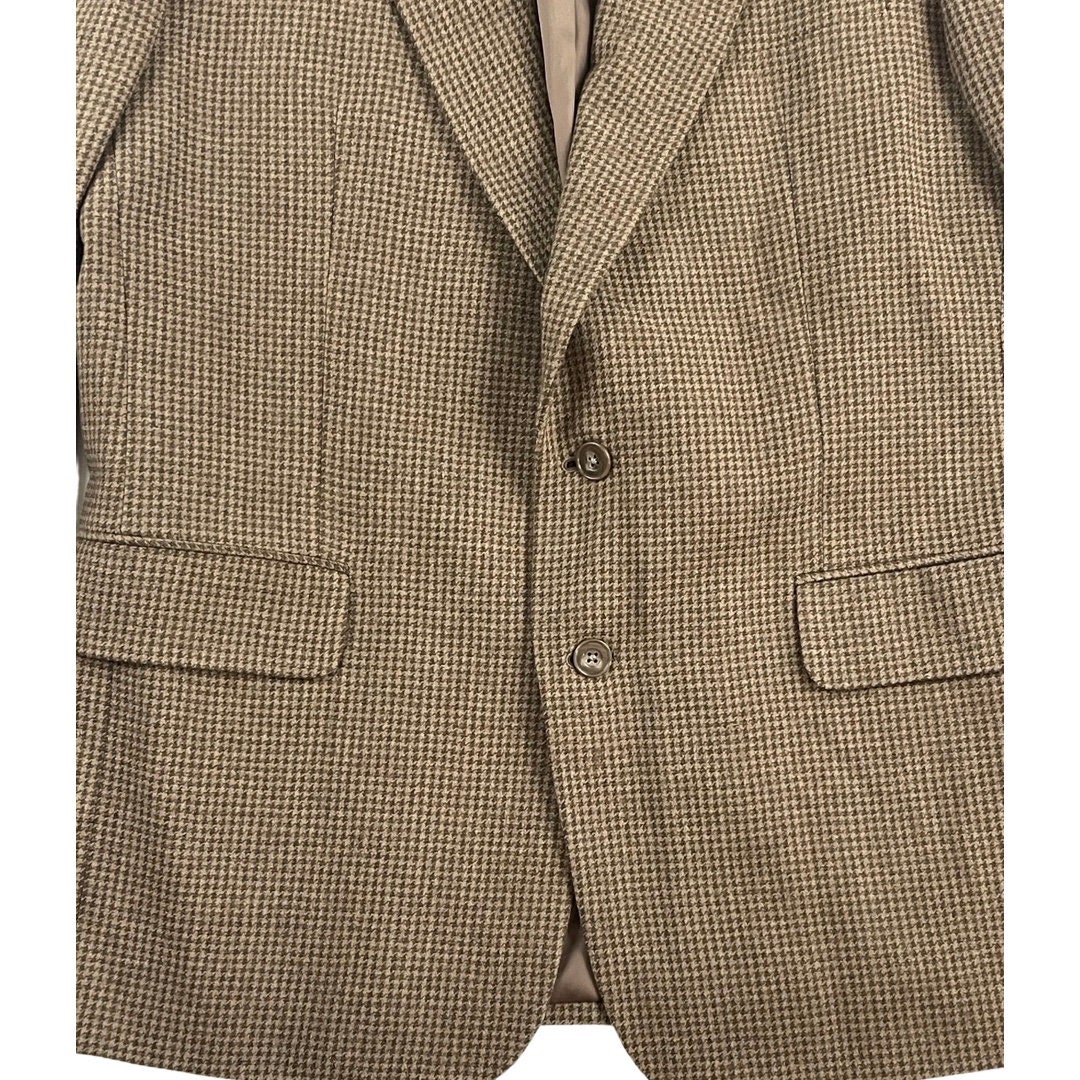 Vintage Brown Houndstooth Sport Coat Mens Size 44L, Brown & Green ...
