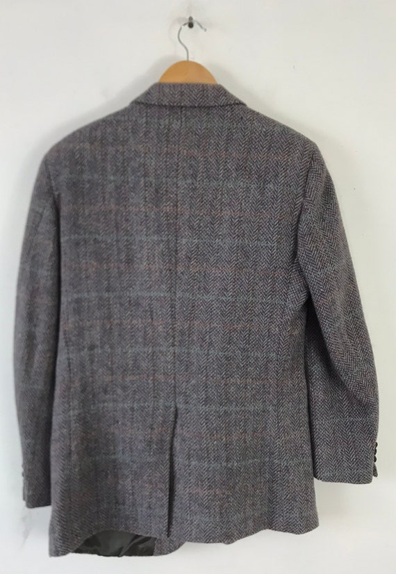 Vintage Mens Colorful Plaid Blazer, 1980s Tweed S… - image 7