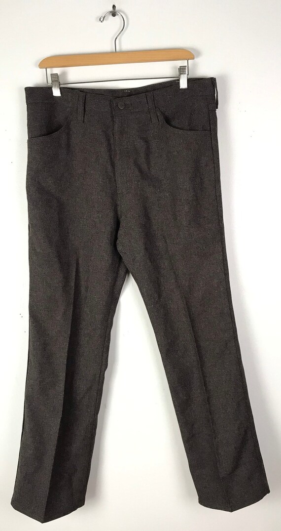 Vintage Wrangler Pants Brown Polyester Pants Mens Size 34 - Etsy Vintage Wrangler Pants Brown Polyester Pants Mens Size 34 - Etsy