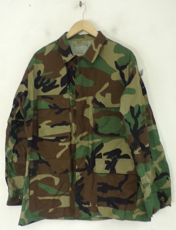 Vintage Mens Camo Jacket , US Navy Jacket Size Me… - image 2