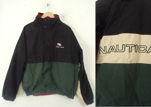 Vintage Mens Nautica Reversible Coat, 1980s Spell… - image 1