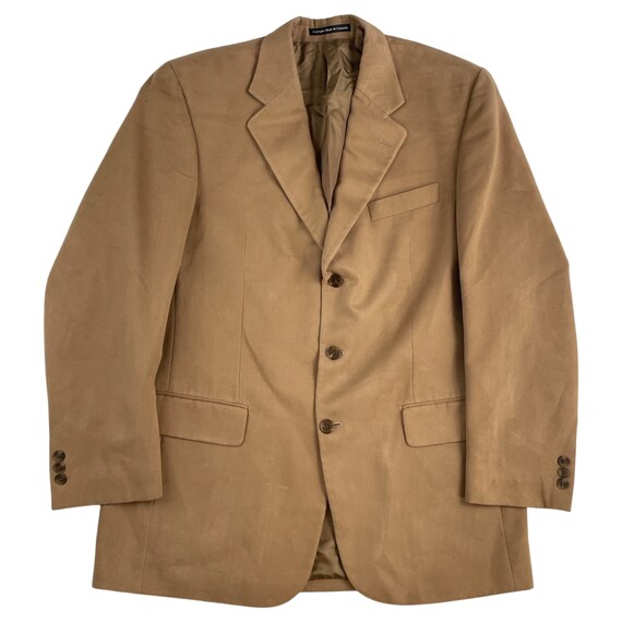 Vintage Tan Faux Suede Sport Coat Hombres Tamano 42T Classic Tan Mens Sport Coat Business Formal Event Blazer Etsy Mexico