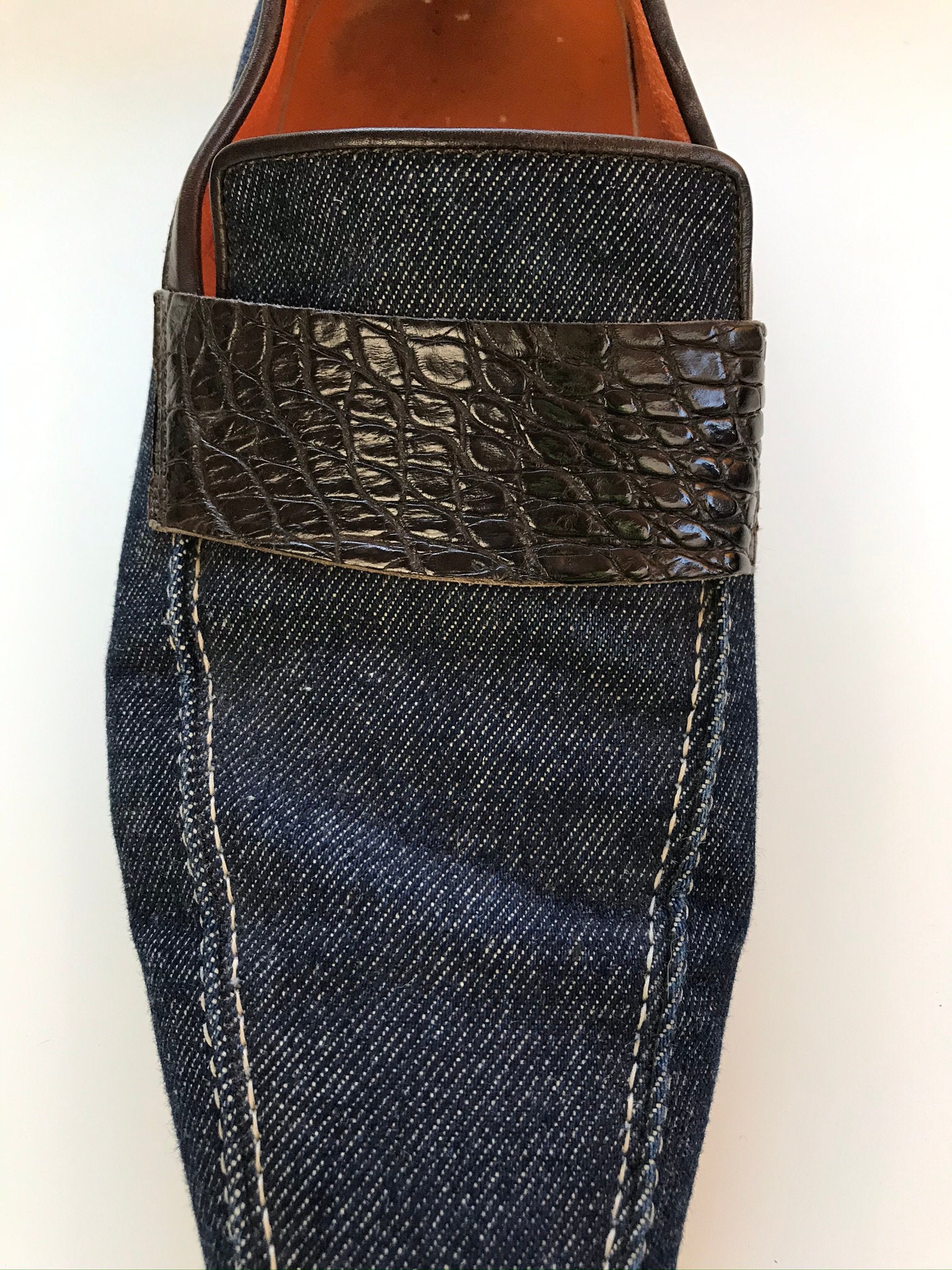 Vintage Sergio Rossi Denim Men display picture 3