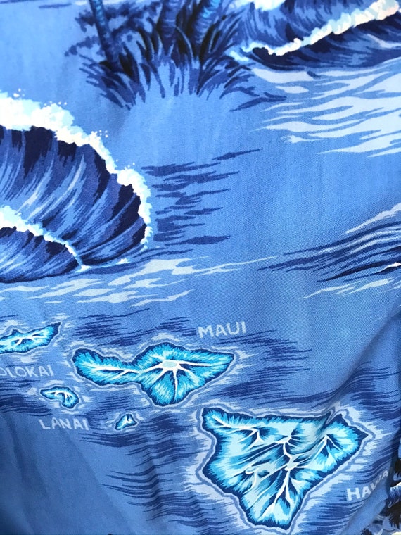 Vintage Palm Tree Beach Hawaiian Shirt Mens 3XL, … - image 5