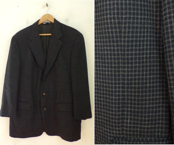 blue plaid sport coat