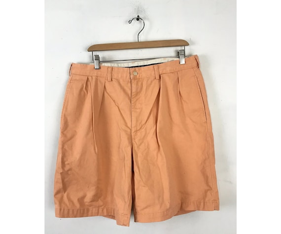 Vintage Mens Polo Shorts, 90s Polo Ralph Lauren Light Orange