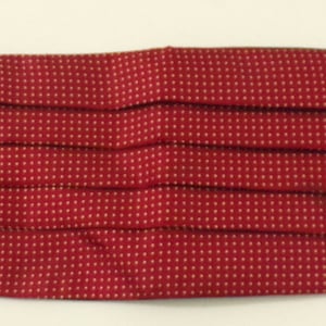Vintage Mens Polka Dot Cummerbund  80s Red & Tan 30&quot; Waist Cummerbund, Formal Wear, Suit, Mens Cummerbund, Red Cummerbund, Polka Dot, 80s