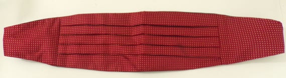 Vintage cummerbund red black polka dot Two Blondes | Accessories | Vintage Cummerbund Red Black  main image 2
