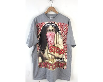 Vintage Lil Wayne T Shirt, 90s Stop Snitchin Lil Wayne Shirt Mens Size 2XL, Graphic Print Tshirt, Vintage Rapper Tshirt, Big Print Tee