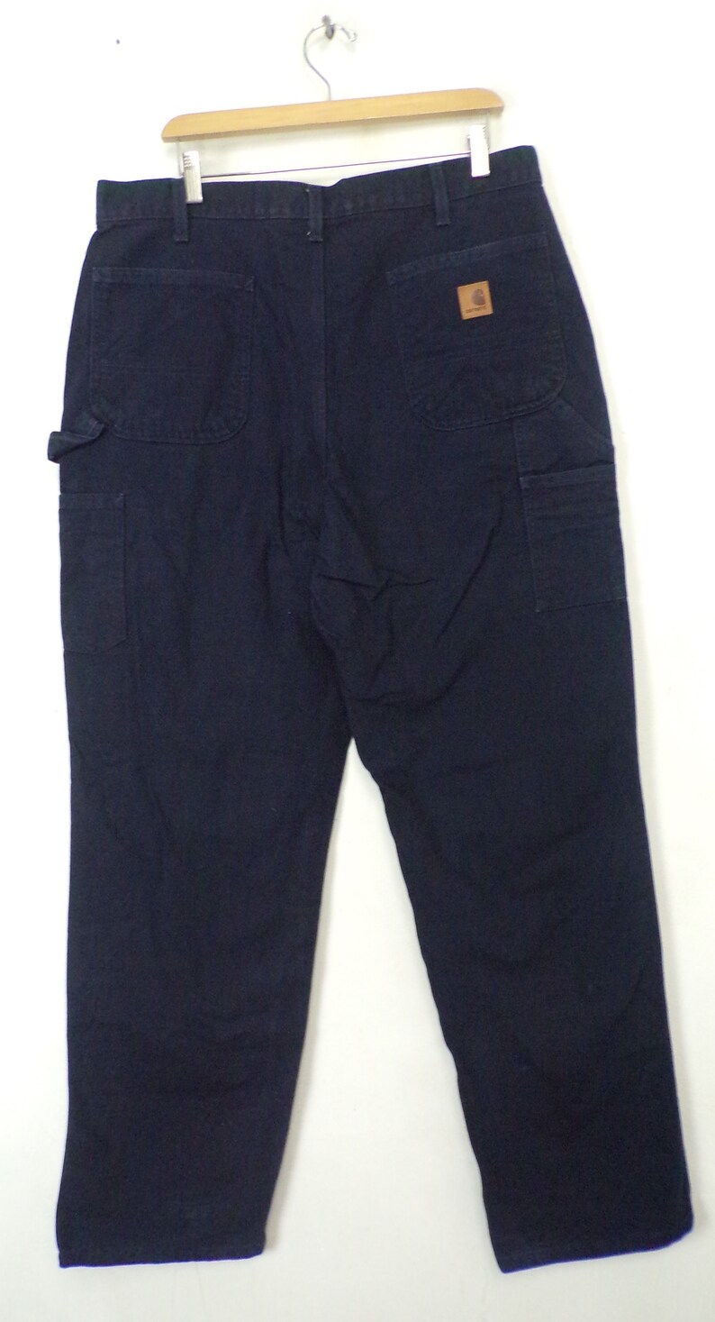 Vintage Mens Carhartt Pants , Dark Blue Cargo Pants 38x34, Dark Blue Pants, Cargo Pants, Blue Cargo Pants, Utility Pants, Utility, Cargo image 4