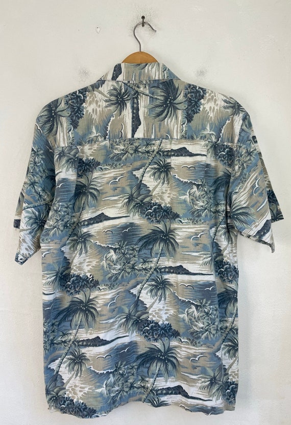 Vintage Palm Tree Island Hawaiian Shirt Mens Larg… - image 5