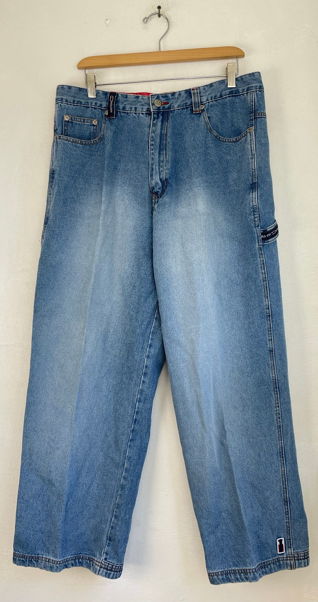 Vintage Mens Bugle Boy Jeans, Jeans Size 36 Waist, Bugle Boy Light