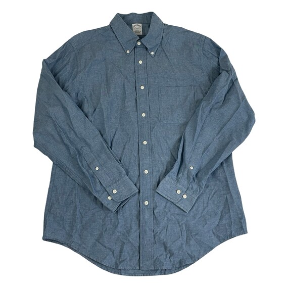 Vintage Brooks Brothers Blue Regent Shirt Mens Large, 90s Denim Blue Button  Down Mens Shirt, Classic Blue Dress Shirt - Etsy Finland