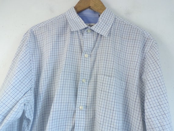 Vintage Mens Plaid Shirt, 90s Van Heusen Original… - image 3