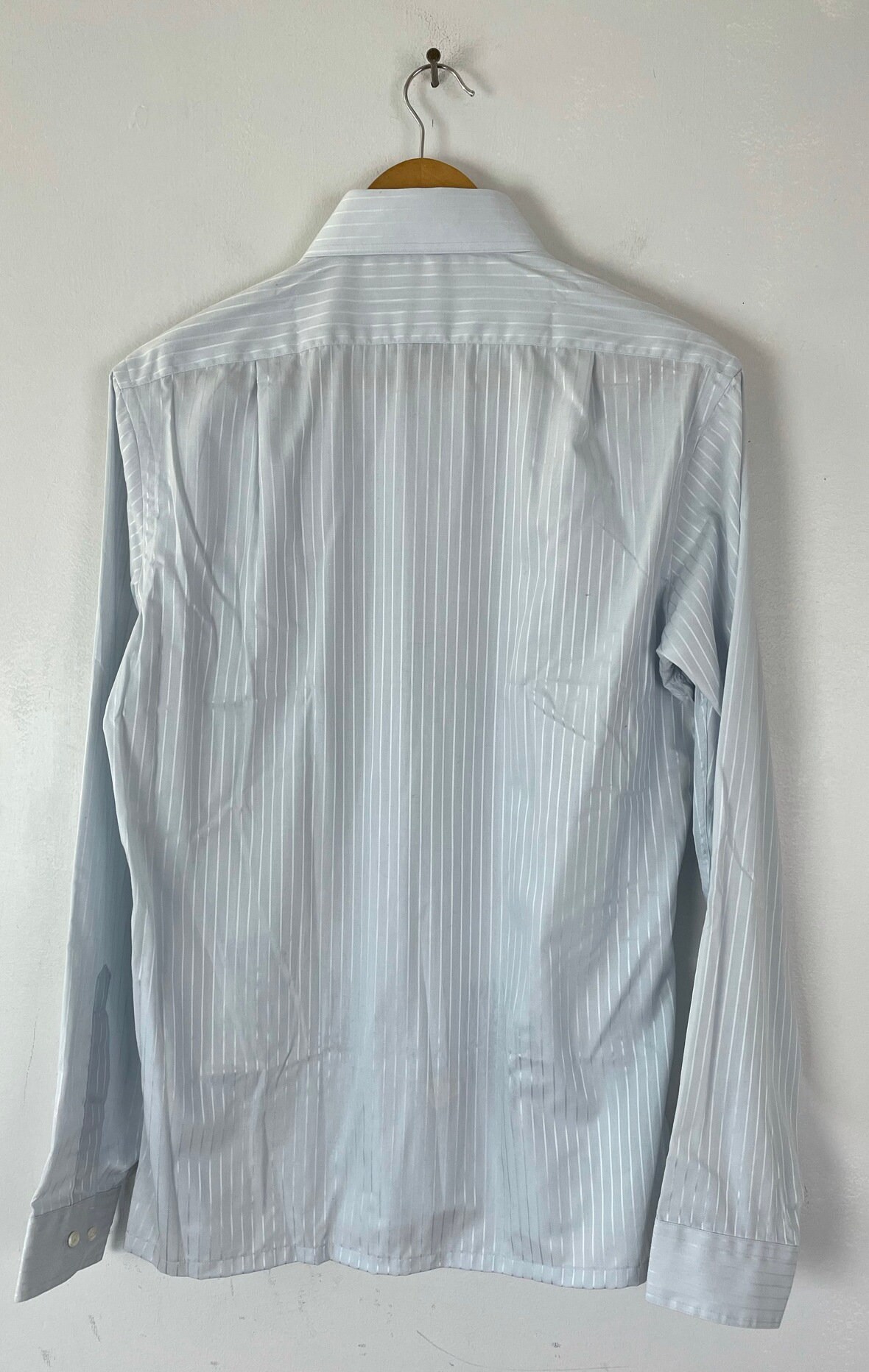 Vintage Silver Striped Dress Shirt Mens Size 16 34/35 Large - Etsy