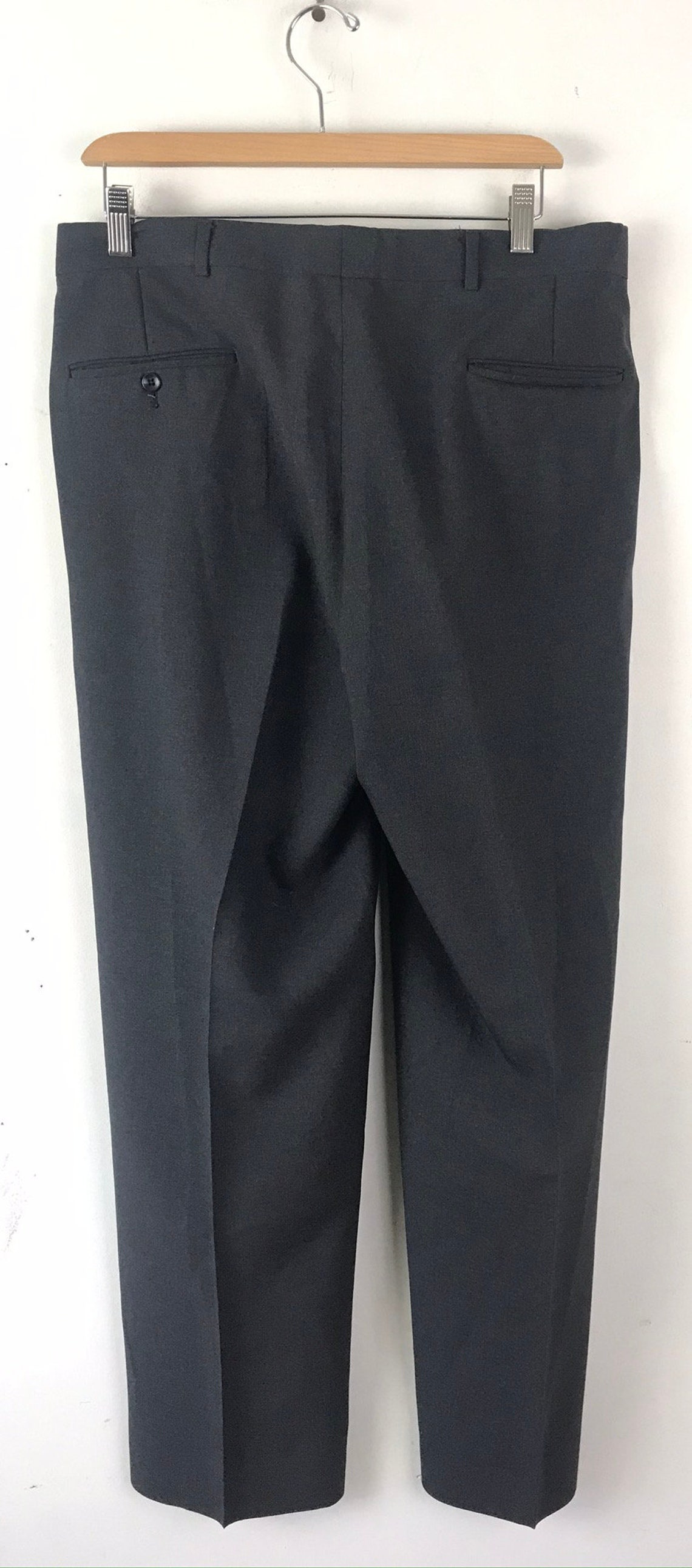 Vintage Mens Pierre Cardin Dark Gray Pleated Dress Pants Size - Etsy