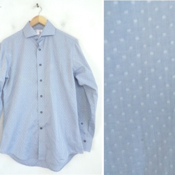Mens Polka Dot Dress Shirt Etsy